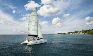 Barbados Catamaran Cruise sailing on the west coast