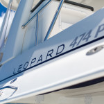 Leopard 47 Power Cat detail show cruising in Barbados